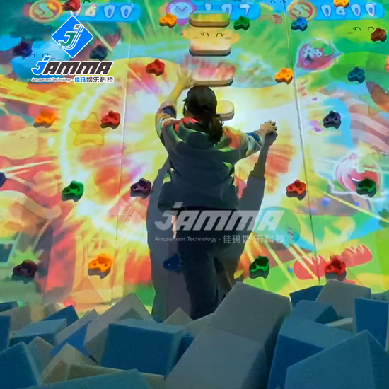 벽타기, 인터랙티브 프로젝션 스크린 구축, 어린이 놀이터